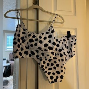 Animal Print Bikini Swimsuit Size L